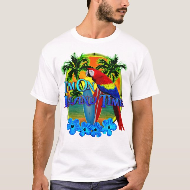 Camiseta Estou Na Ilha Time Tropical Beach (Frente)