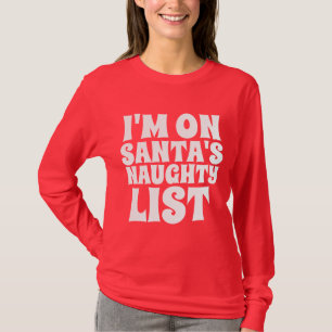 CAMISETA ESTOU NA LISTA DE PAPAIS NOEIS DE NATAL DE NATAL
