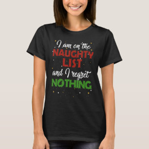 Camiseta Estou na lista e não me arrependo de nada