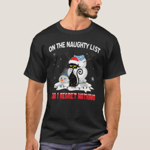 Camiseta Estou na lista e não me arrependo de nada preto
