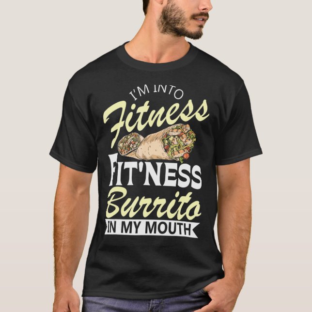 Camiseta Estou na Malhação Burrito Comida Mexicano Fo (Frente)