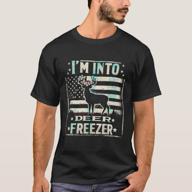 Camiseta Estou na Malhação Deer Freezer Engraçado Caça F (Frente)