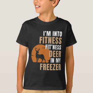 Camiseta Estou na Malhação Deer Freezer Engraçado Caçando H