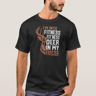Camiseta Estou na Malhação Deer Freezer Funny Hunter Pai Hu