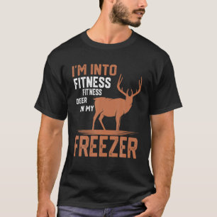 Camiseta Estou na Malhação Deer Freezer Funny Hunter Pai Hu