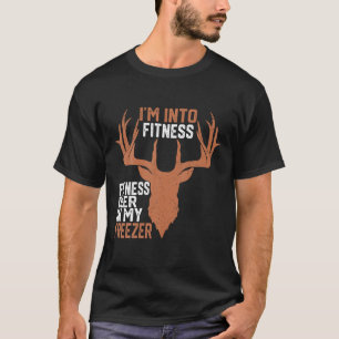 Camiseta Estou na Malhação Deer Freezer Funny Hunter Pai Hu