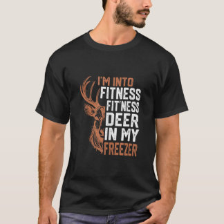 Camiseta Estou na Malhação Deer Freezer Funny Hunter Pai Hu