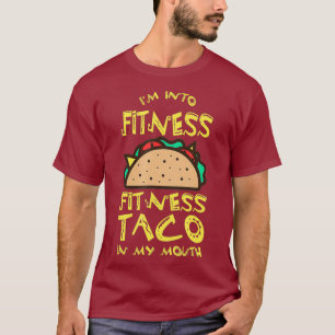 Camiseta Estou Na Malhação Engraçado Taco Junk Comida Gym