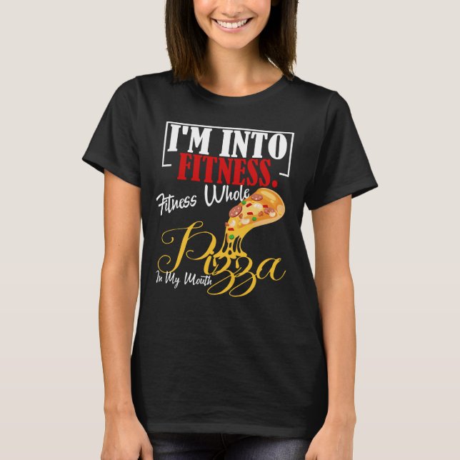 Camiseta Estou na Malhação. Pizza Inteira De malhação Na Mi (Frente)