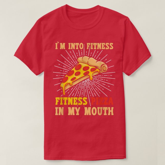 Camiseta Estou Na Malhação, Pizza Malhação Na Minha Pizza B (Frente do Design)