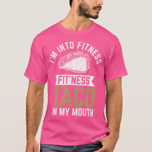 Camiseta ESTOU Na Moda Fitness Taco Fitness Na Minha Boca