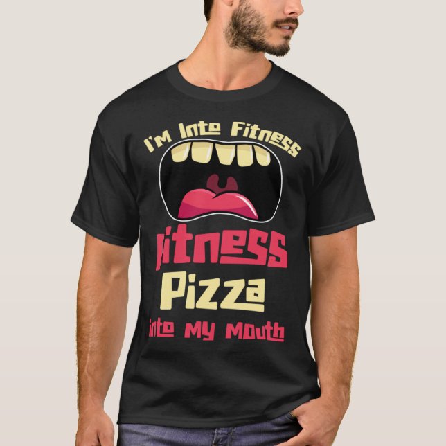 Camiseta Estou na Pizza de Malhação na minha boca (Frente)