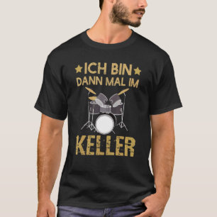 Camiseta Estou Na Sala De Baixo Kit De Bateria Drummer