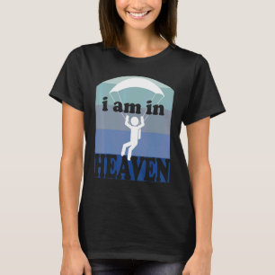 Camiseta Estou No Céu Retro Paraquedista Saltando De Paraqu