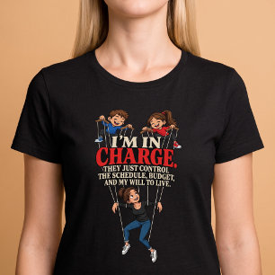 Camiseta Estou No Comando Humor Parenting
