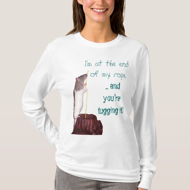 Camiseta Estou no fim da minha corda T-shirt (Frente)