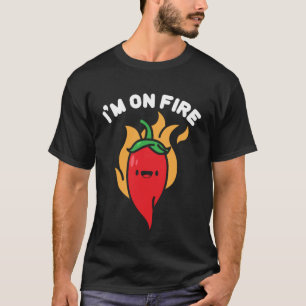 Camiseta Estou no Fogo Pepper Vermelho Cuta Picy Pepper Pim