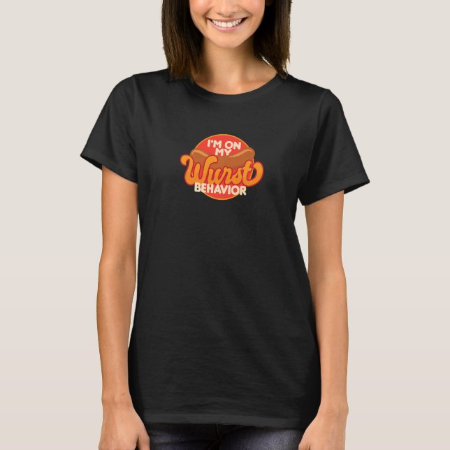 Camiseta Estou no meu comportamento de Wurst (Frente)