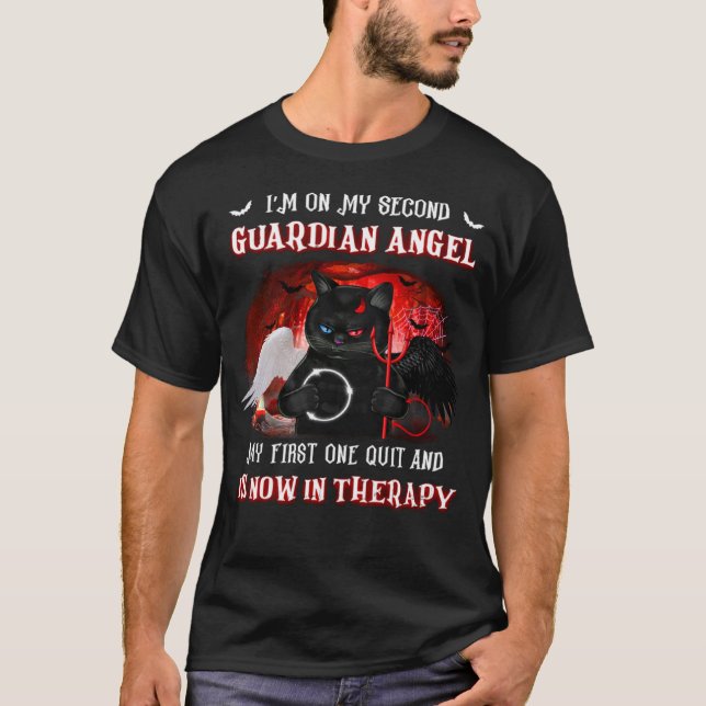 Camiseta Estou no meu Segundo Anjo Guardião, meu primeiro d (Frente)