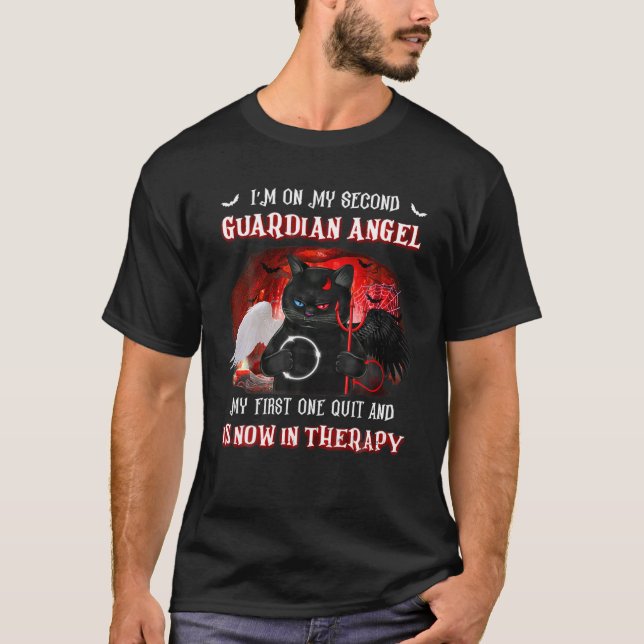Camiseta Estou no meu Segundo Anjo Guardião, meu primeiro d (Frente)