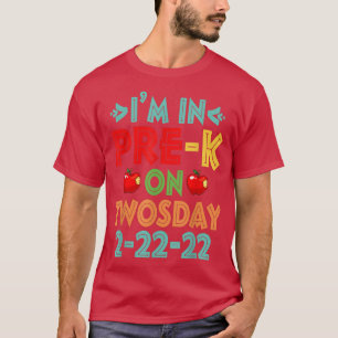 Camiseta Estou no PréK na terça-feira 22 de fevereiro 2
