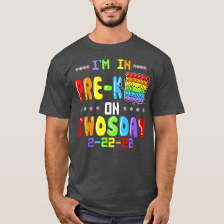 Camiseta Estou no PréK na terça-feira 22 de fevereiro Pop I