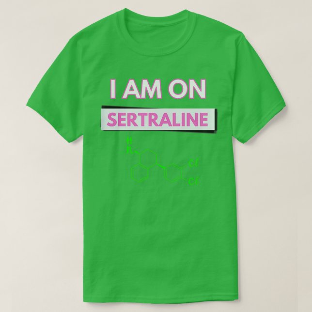 Camiseta Estou no Sertraline 1 (Frente do Design)