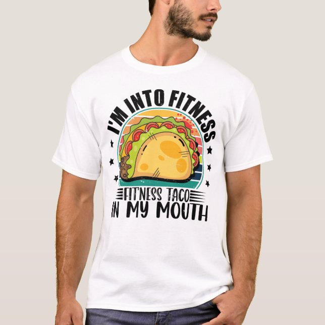 Camiseta Estou no Taco da Ajustado da Malhação na minha boc (Frente)