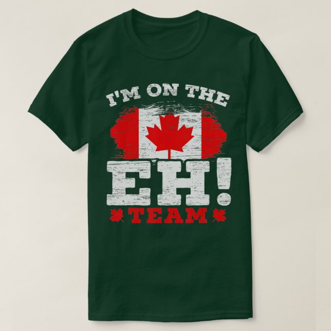 Camiseta Estou no time do Canadá no dia do Canadá (Frente do Design)