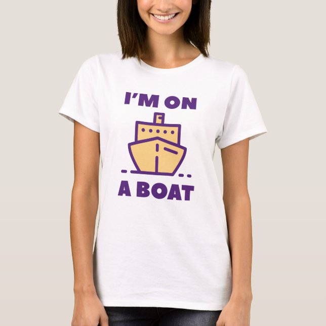 Camiseta Estou num barco (Frente)