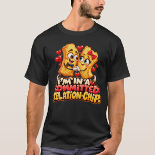 Camiseta Estou numa Relation-Chip Comprometida Batatas Frit