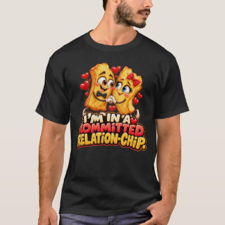 Camiseta Estou numa Relation-Chip Comprometida Batatas Frit