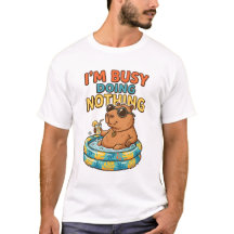 Estou Ocupado Fazendo Nada Capivara Engraçada