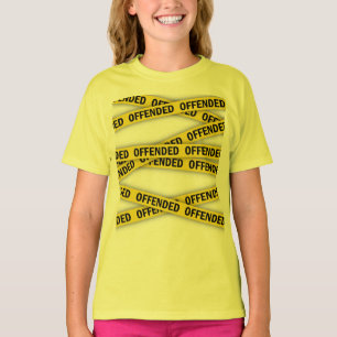 Camiseta Estou ofendido que a fita policial não atravesse