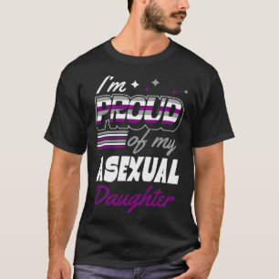 Camiseta Estou Orgulhosa da minha filha assexuada, mãe da