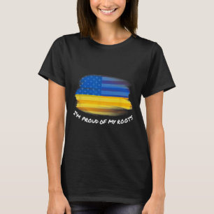 Camiseta Estou Orgulhoso Das Minhas Raízes - Antigo Ucrania