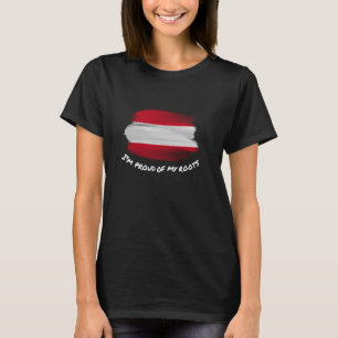 Camiseta Estou Orgulhoso das Minhas Raízes - Bandeira Vinta