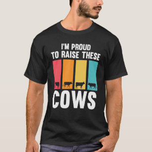 Camiseta Estou Orgulhoso de Criar Essas Vacas Fazenda de Va
