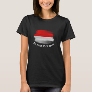 Camiseta Estou Orgulhoso de Minhas Raízes - Bandeira Vintag
