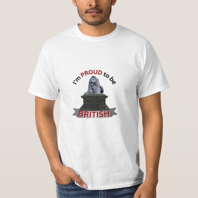 Camiseta Estou Orgulhoso de ser britânico (Frente)