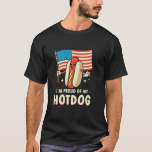 Camiseta Estou Orgulhoso do meu cachorro-quente Engraçado 4