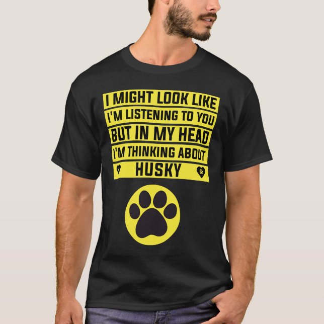 Camiseta Estou Pensando Em Rouco Engraçado Rouco (Frente)