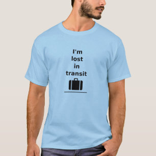 Camiseta Estou perdido em Viagem de trânsito.