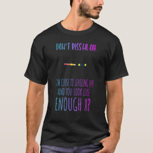 Camiseta Estou perto de nivelar o Gráfico Engraçado do Jogo