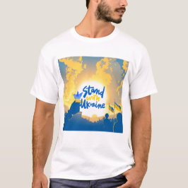 Camiseta Estou Presente Na Ucrânia - Mostre O Seu Apoio.