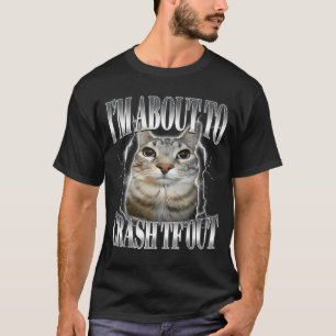 Camiseta Estou Prestes a Desmaiar Gato Engraçado Olhando Fi