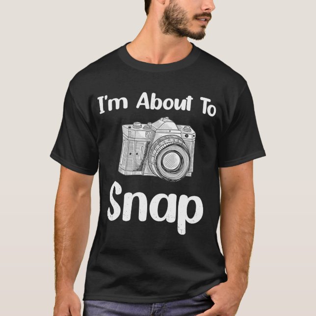Camiseta Estou prestes a fazer uma câmera fotográfica (Frente)