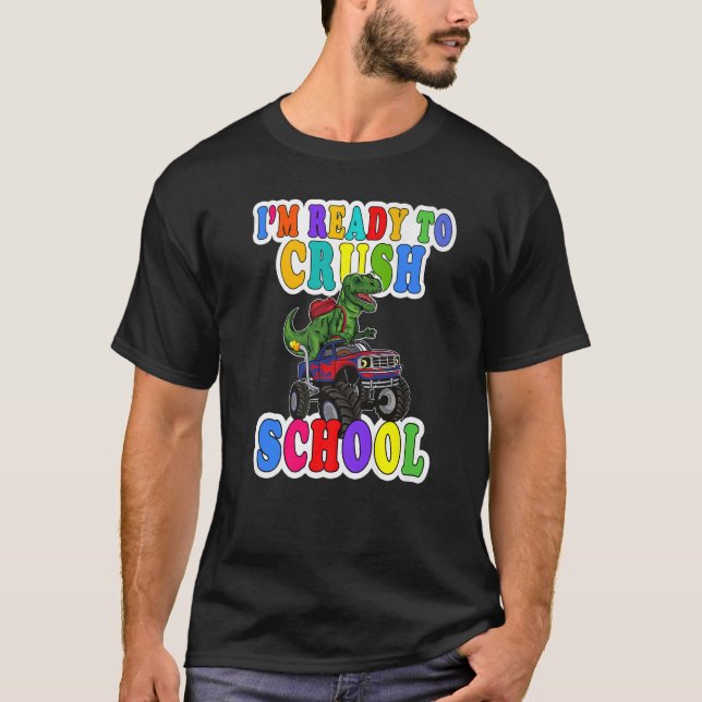 Camiseta Estou Pronta Para Esmagar De Volta Para A Escola D (Frente)