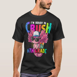 Camiseta Estou Pronta Para Esmagar O Axolotl 6 Grade De Vol