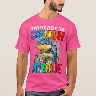 Camiseta Estou Pronta Para Esmagar O Dinosau Do Monstro Da